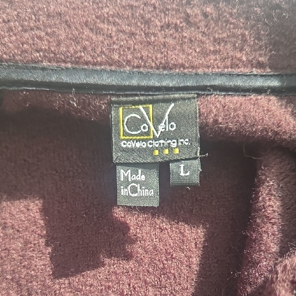 Embroidered CoVelo Chocolate Brown Women's Pea Coat Blazer Business Suit - Picture 14 of 16